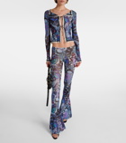 Jean Paul Gaultier Papillon printed mesh cardigan