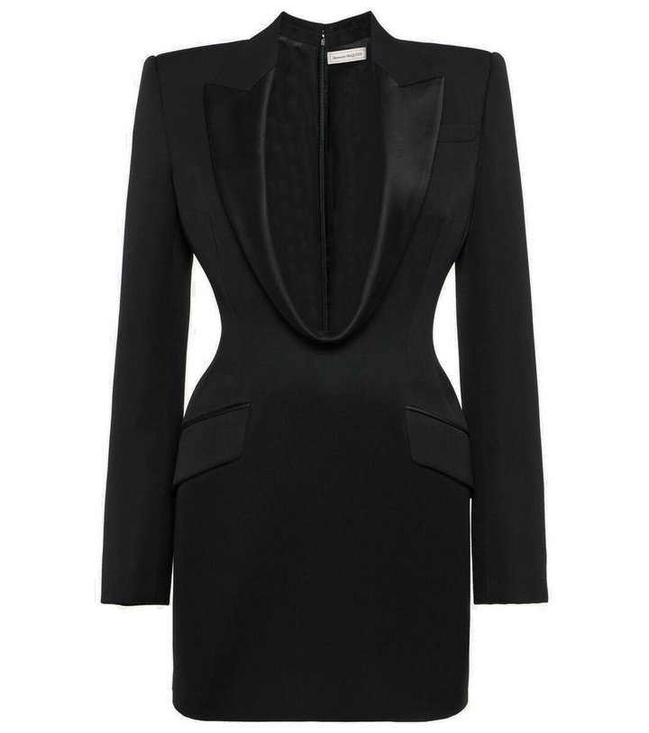 Photo: Alexander McQueen Wool tuxedo minidress