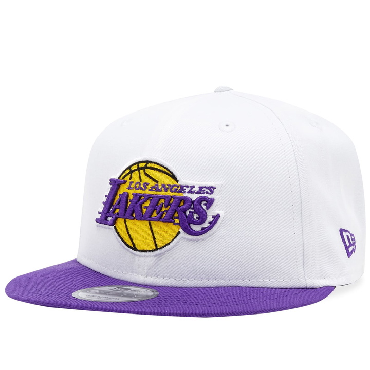 Photo: New Era Los Angeles Lakers 9Fifty Adjustable Cap in White