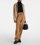 Moncler Faux fur sweatpants