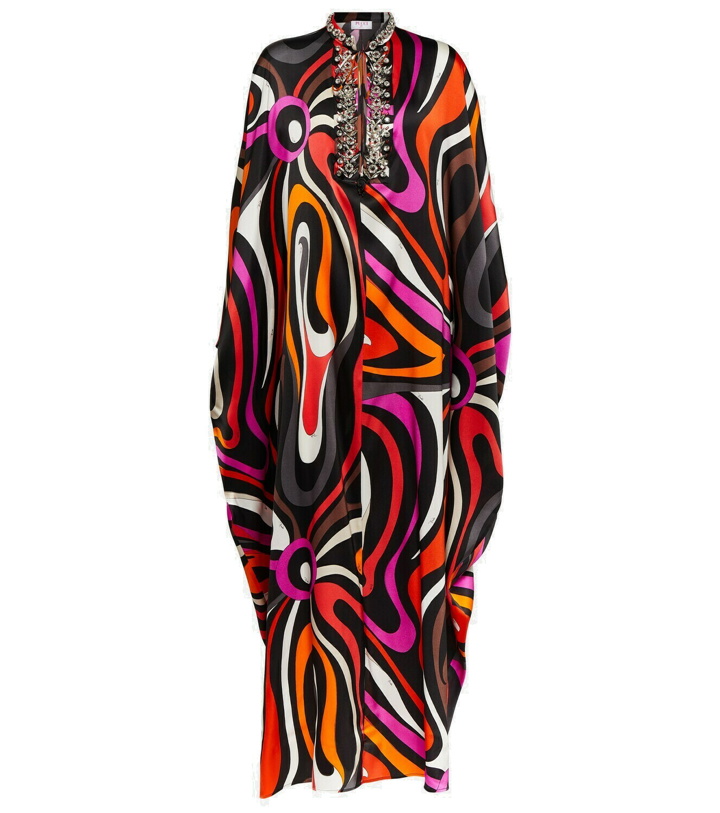 Photo: Pucci Embellished printed silk-blend kaftan