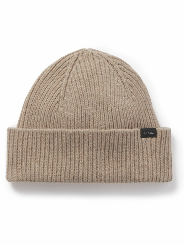 Photo: Paul Smith - Ribbed Cashmere and Wool-Blend Beanie