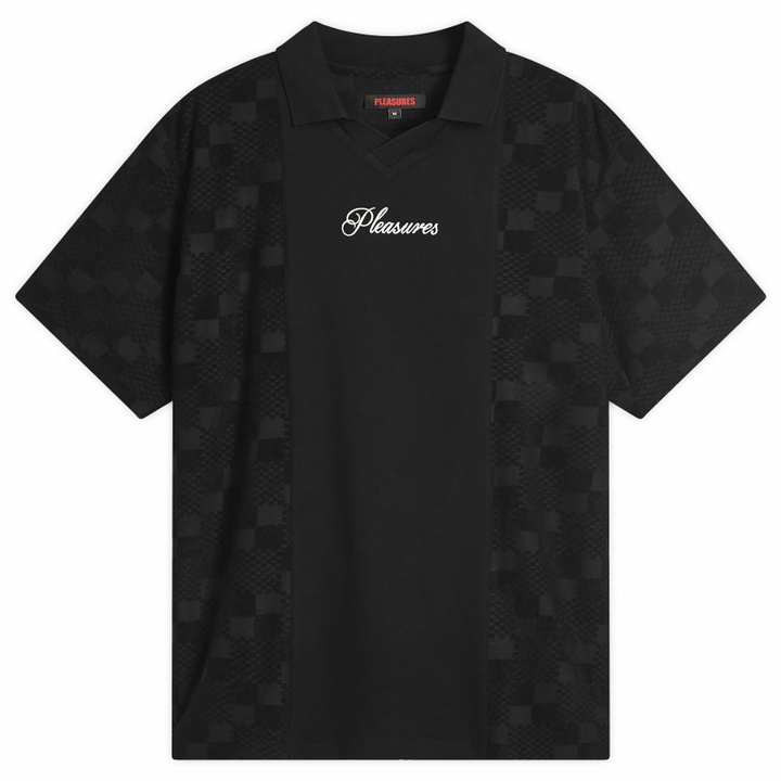 Photo: Pleasures Men's Planets Polo Shirt in Black