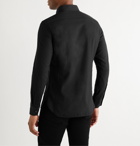 TOM FORD - Button-Down Collar Cotton and Cashmere-Blend Shirt - Black