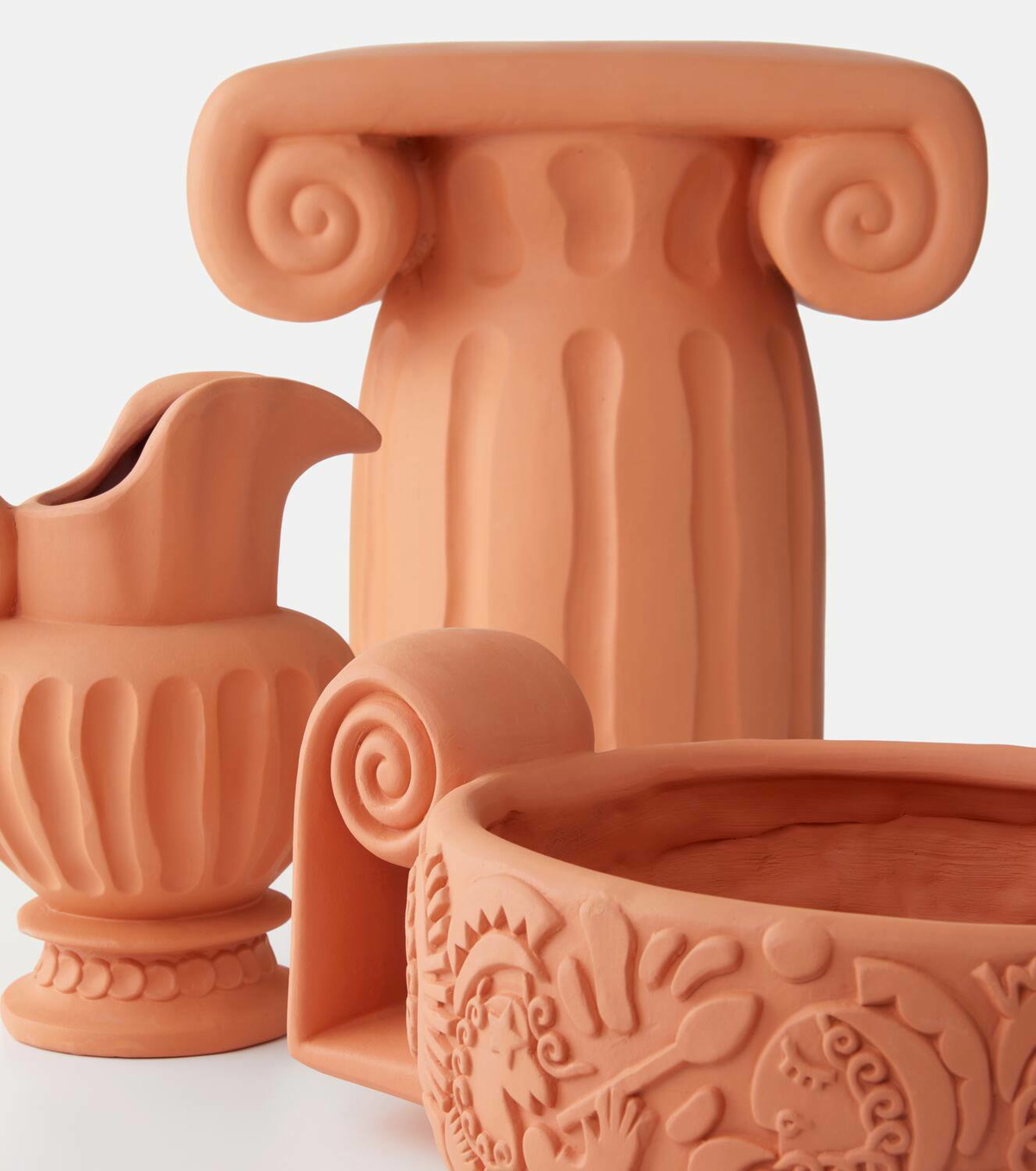 Seletti Magna Graecia Capitello terracotta decorative object by Antonio Aricò