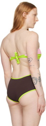 Gimaguas Pink & Green Lanai Bikini Top