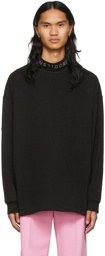 We11done Black Cotton Turtleneck