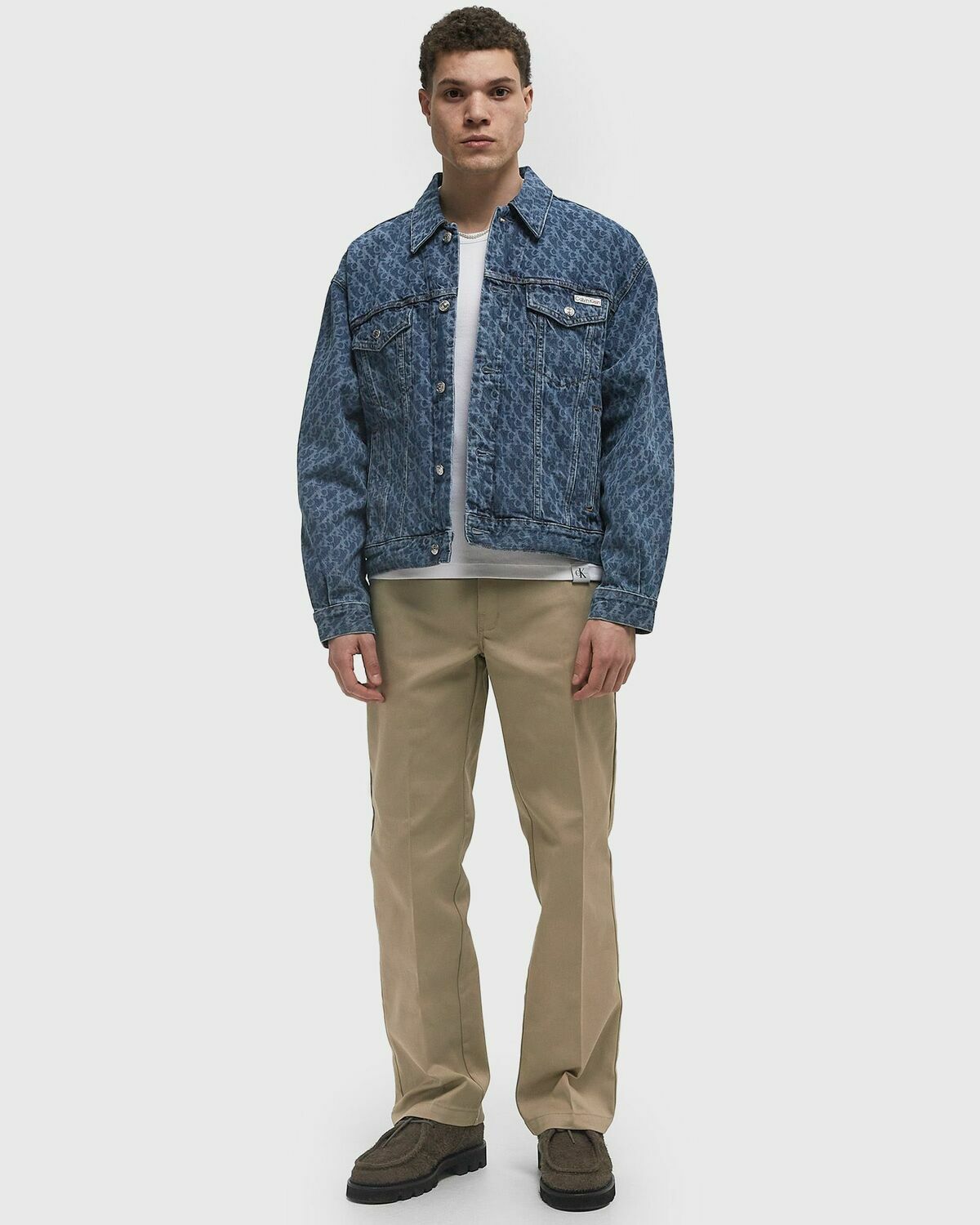 Calvin Klein Jeans 90S MARQUEE AOP TRUCKER JACKET Multi-color Mens Denim Jacket