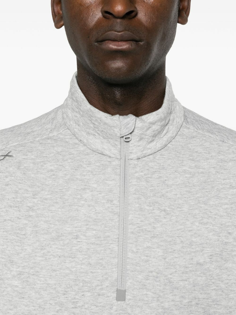 RLX Ralph Lauren Grey Quilted Half-Zip Sweatshirt