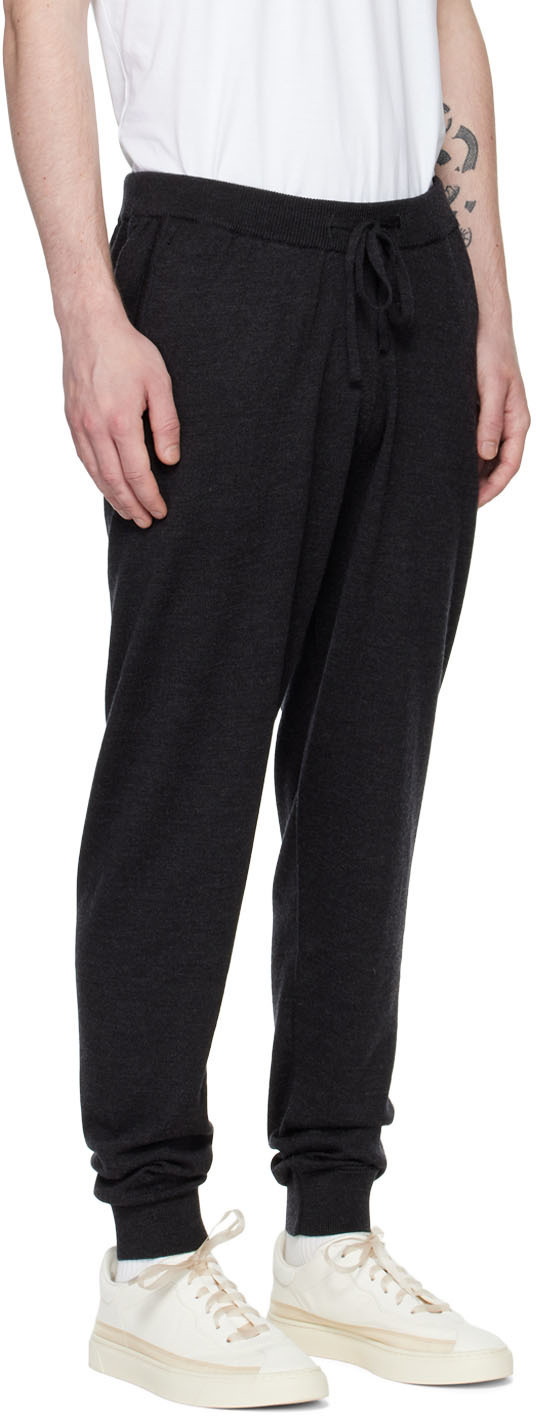 Sunspel Gray Merino Wool Lounge Pants Sunspel