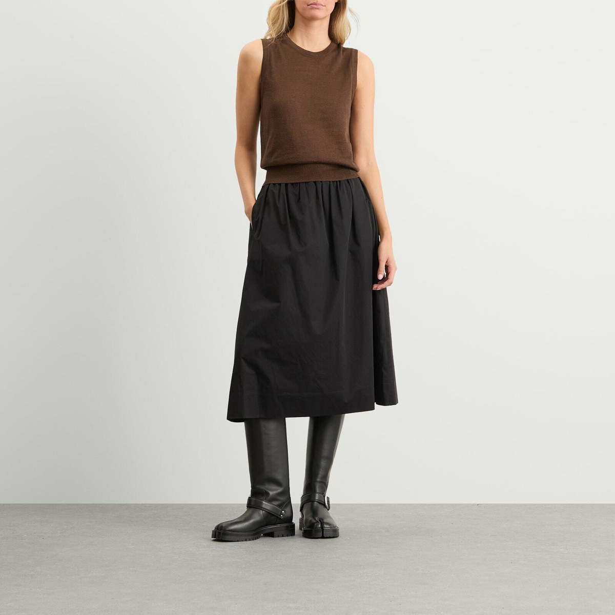 Nothing Written Women's Rola Linen Sleeveless Top in Brown