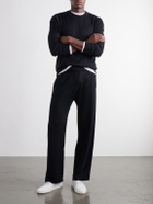 Mr P. - Straight-Leg Cashmere Sweatpants - Black
