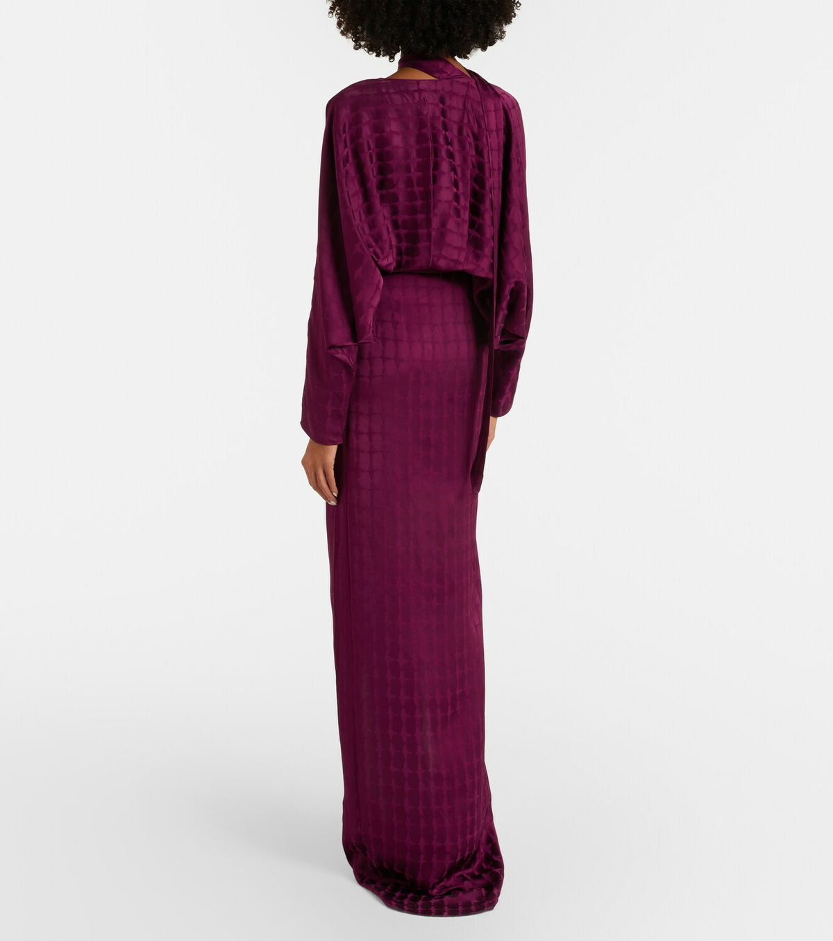 Taller Marmo Dunaway belted crêpe cady wrap dress
