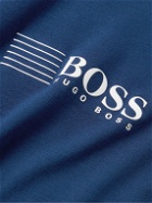 Hugo Boss - Slim-Fit Logo-Print Stretch-Jersey T-Shirt - Blue