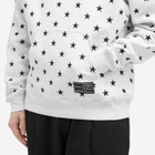 F.C. Real Bristol Men's All Over Star Sweat Hoodie in Gray