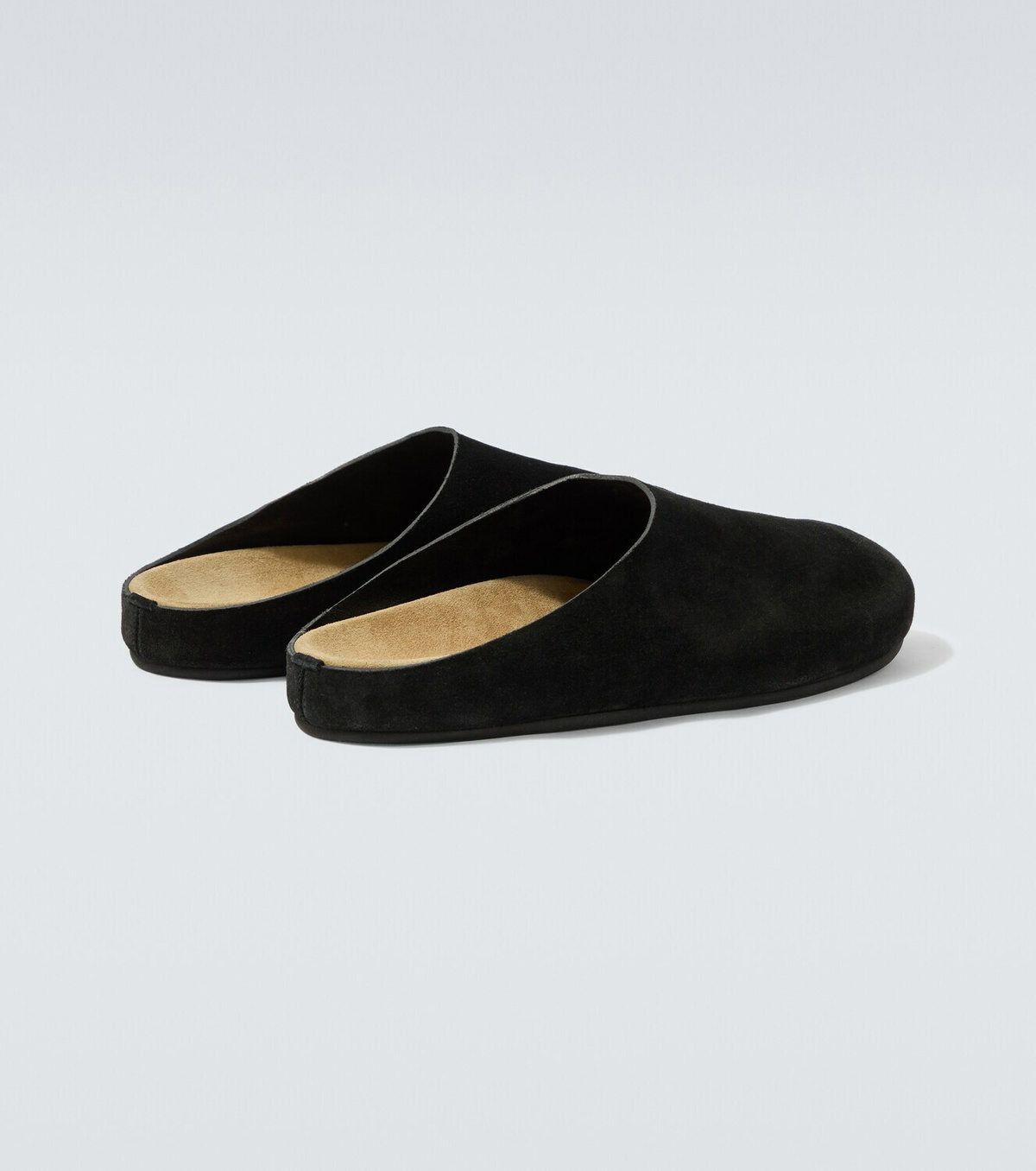 The Row New Lucca suede slip-on shoes
