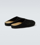 The Row New Lucca suede slip-on shoes