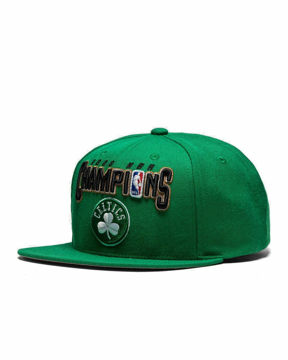 Photo: Mitchell & Ness Nba Champs Snapback Cap Hwc Boston Celtics 08 Green - Mens - Caps