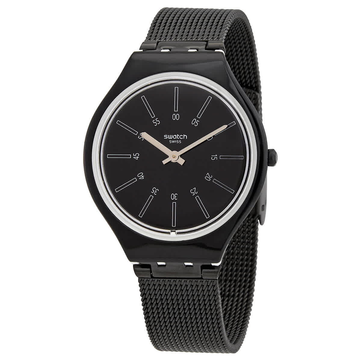 Swatch Skinotte Quartz Black Dial Ladies Watch SVOB100M