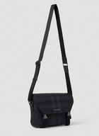 Brit Check Wright Crossbody Bag in Black