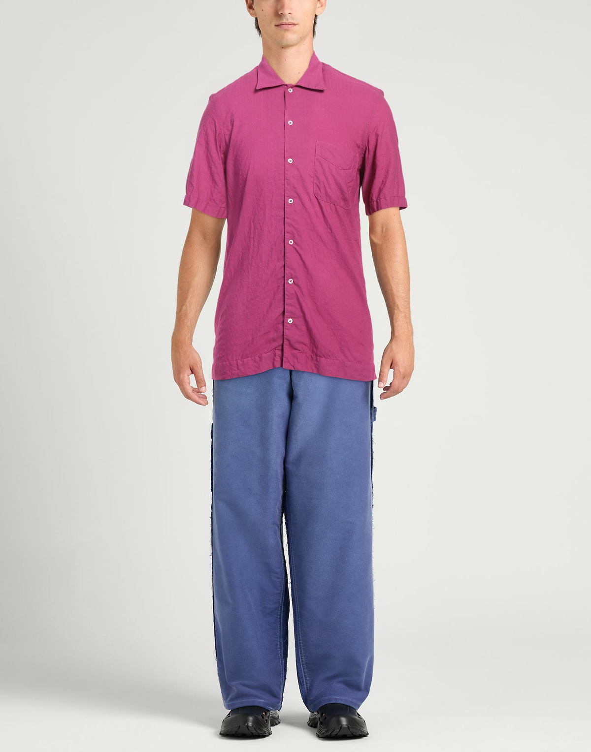 Massimo Alba Mens Shirt in Magenta