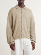 Our Legacy - Evening Polo Alpaca and Wool-Blend Cardigan - Neutrals