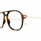 Saint Laurent Eyewear Pilot Frame Glasses