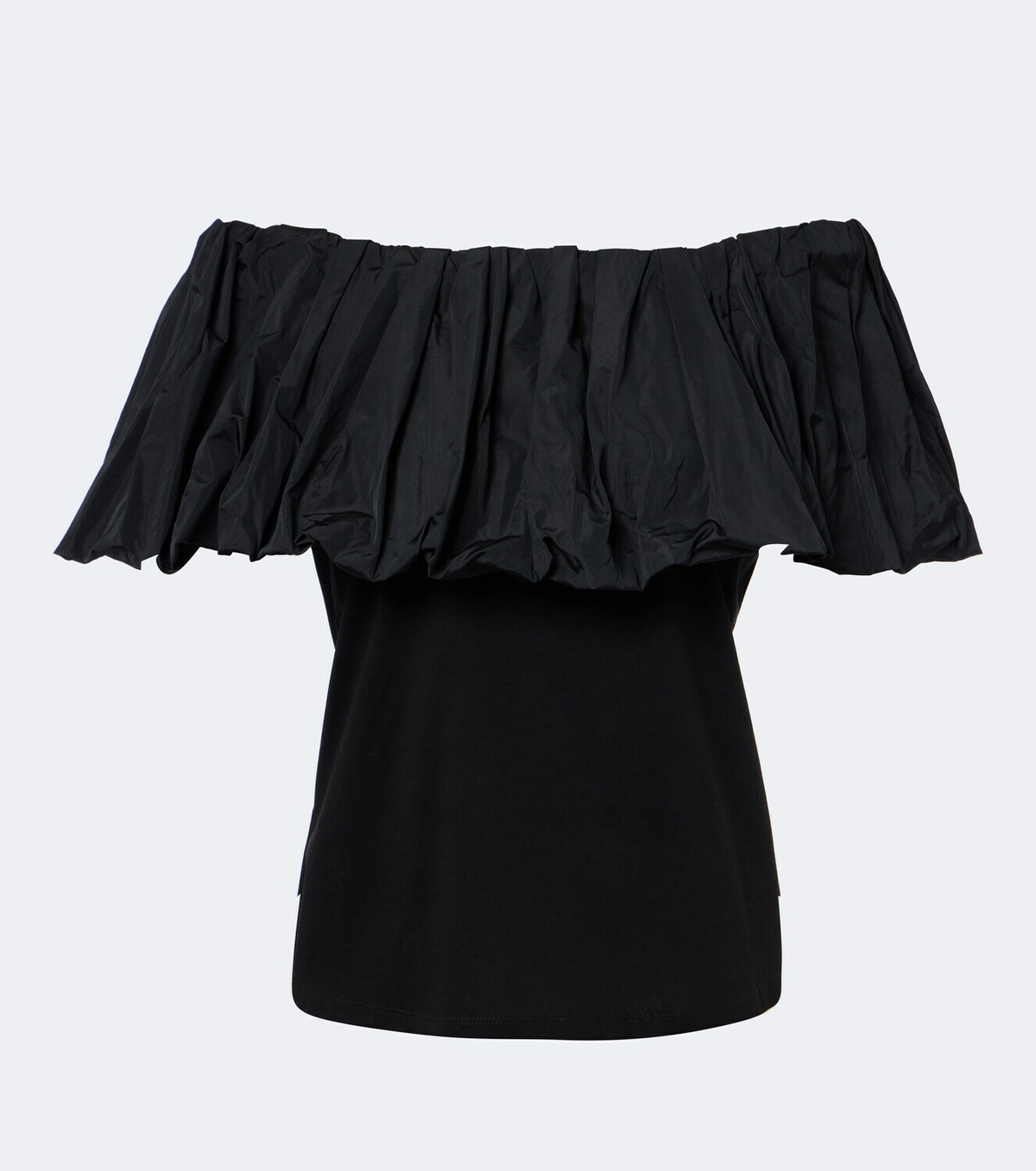 Max Mara Ruffled off-shoulder cotton top