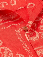 Nudie Jeans - Aron Bandana-Jacquard Cotton Shirt - Red