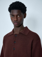 MHL by Margaret Howell Wool Knitted Polo Sweater