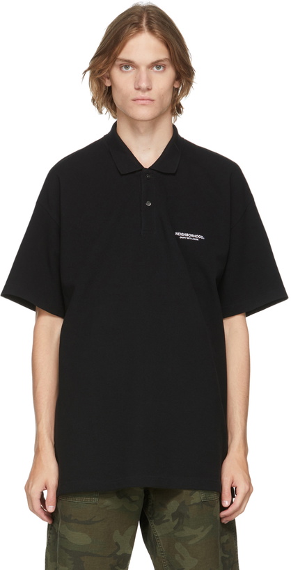 Photo: Neighborhood Black Logic Polo