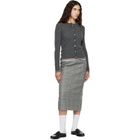 Thom Browne Gray Merino Wool Rib Stitch Cardigan