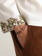Luis Morais - Small Twisted Gold and Cord Bracelet