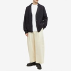 MHL by Margaret Howell Men's Collared Knit Cardigan in Ink