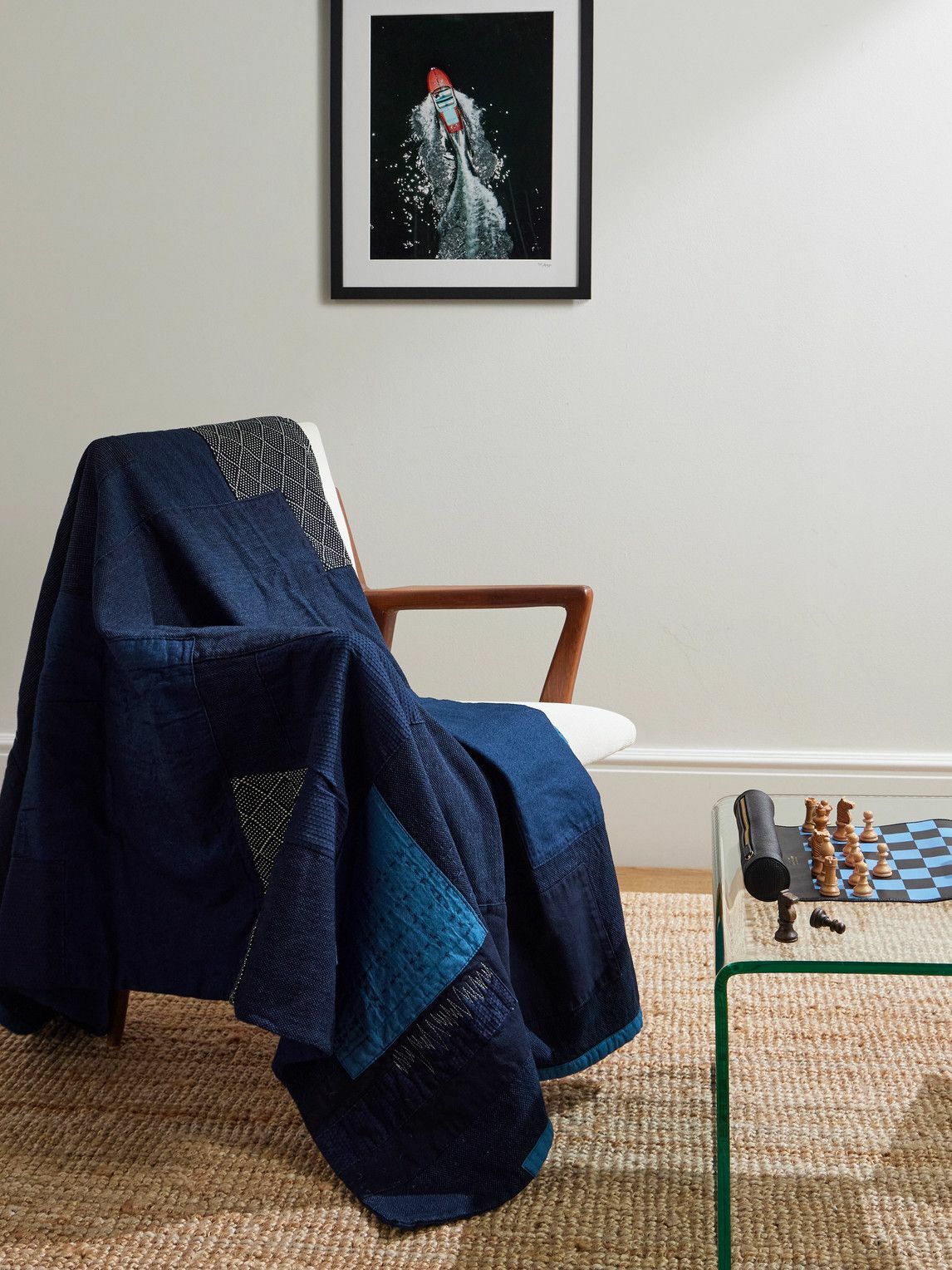 Blue Blue Japan - Nenrin Patchwork Cotton Blanket
