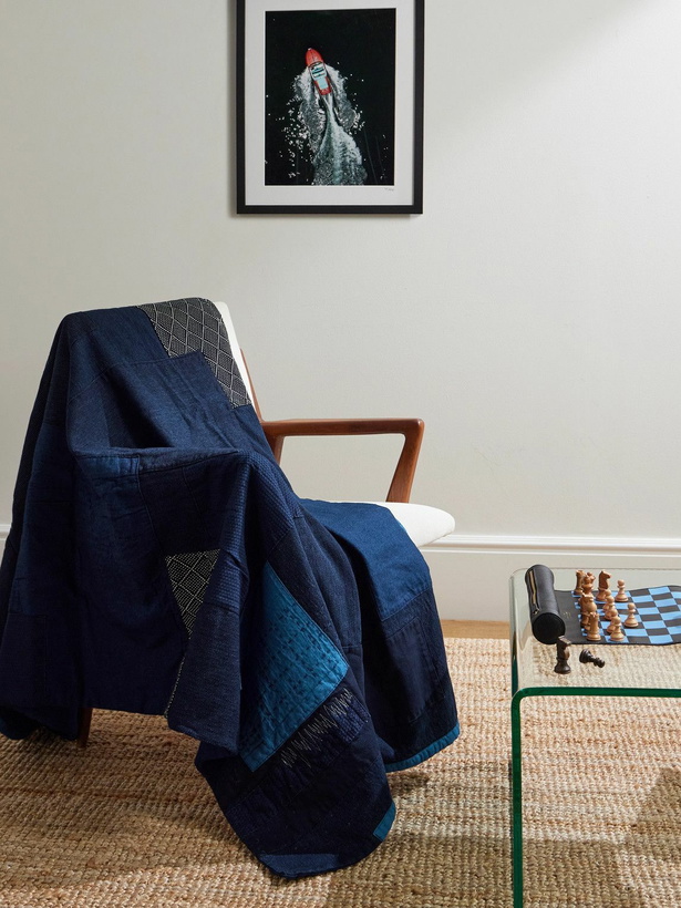 Photo: Blue Blue Japan - Nenrin Patchwork Cotton Blanket