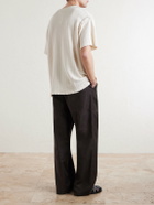 A Kind Of Guise - Thuy Pointelle-Knit Cotton and Linen-Blend T-Shirt - Neutrals