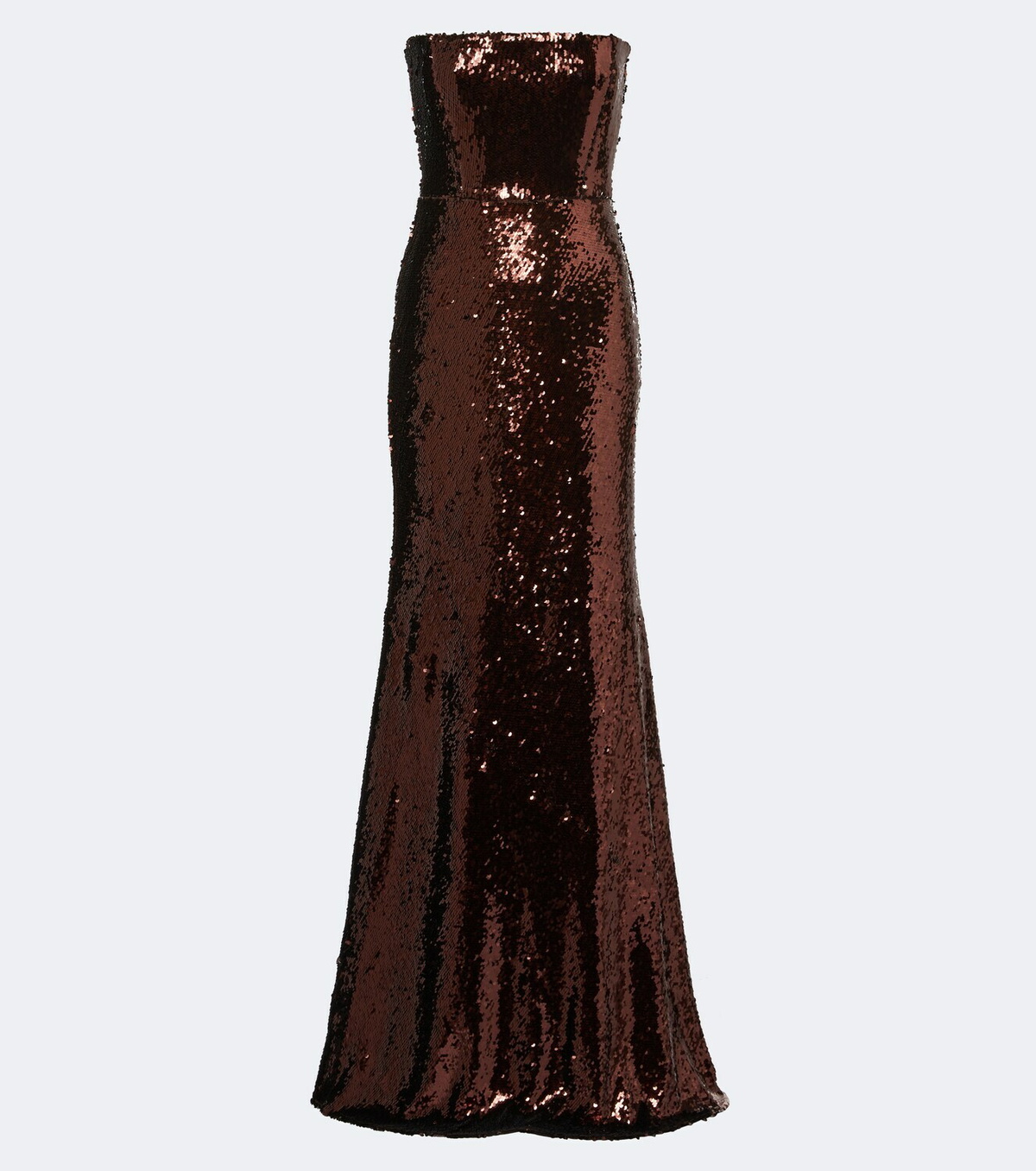Alex Perry Sequined bustier gown