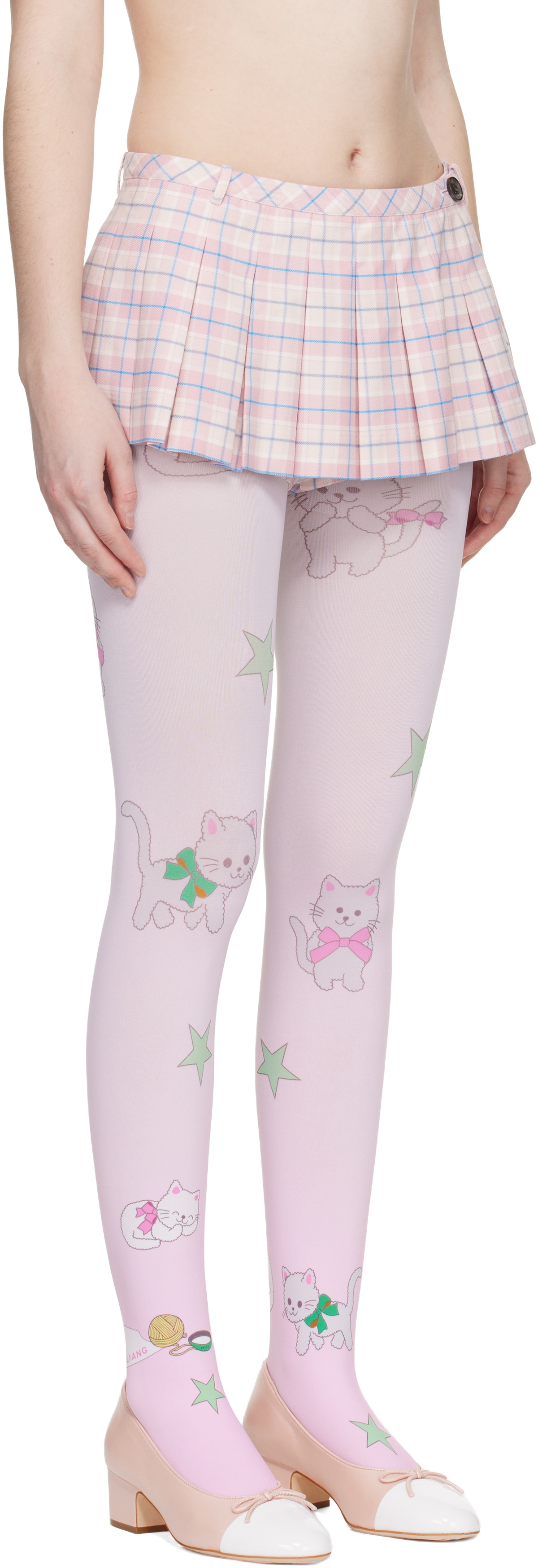 Sandy Liang Pink Franc Skort
