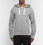 Acne Studios - Frake Slim-Fit Mélange Loopback Cotton-Jersey Zip-Up Hoodie - Men - Gray