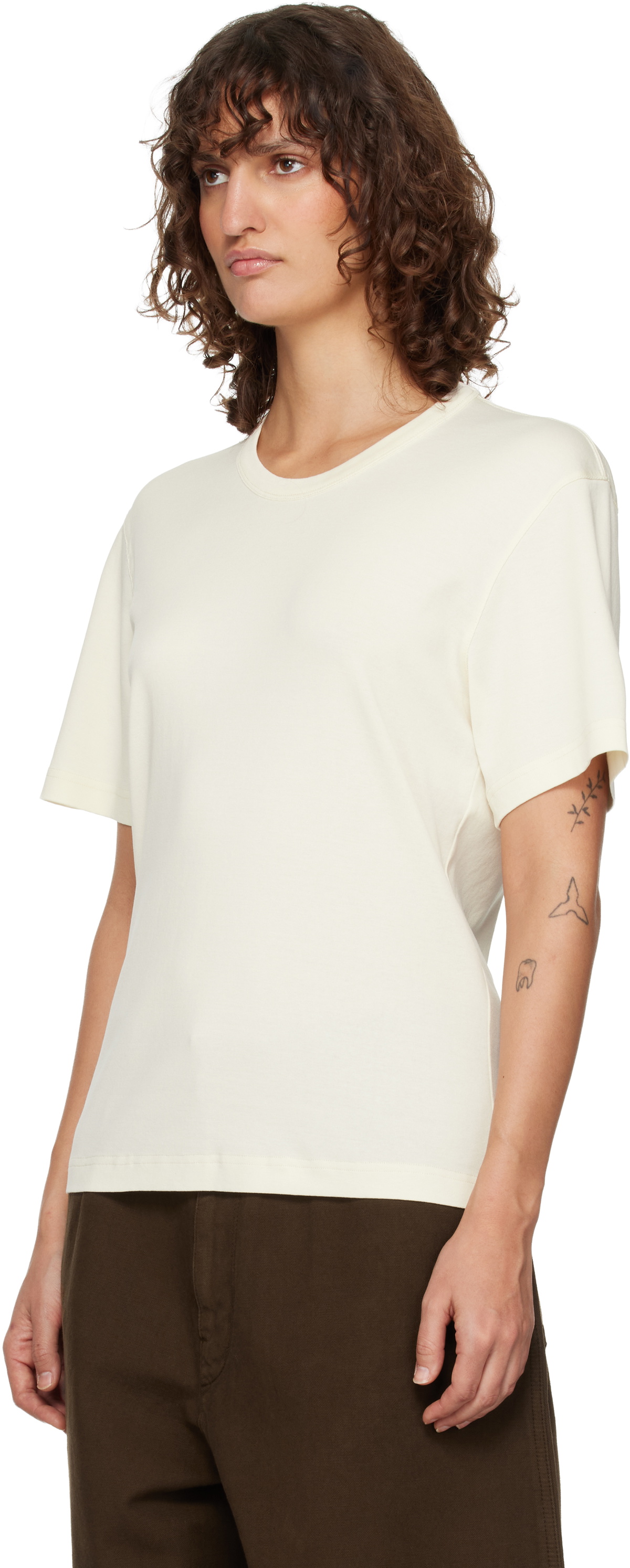 LEMAIRE Off-White Rib T-shirt