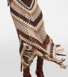 Dodo Bar Or Brejacha crochet midi skirt