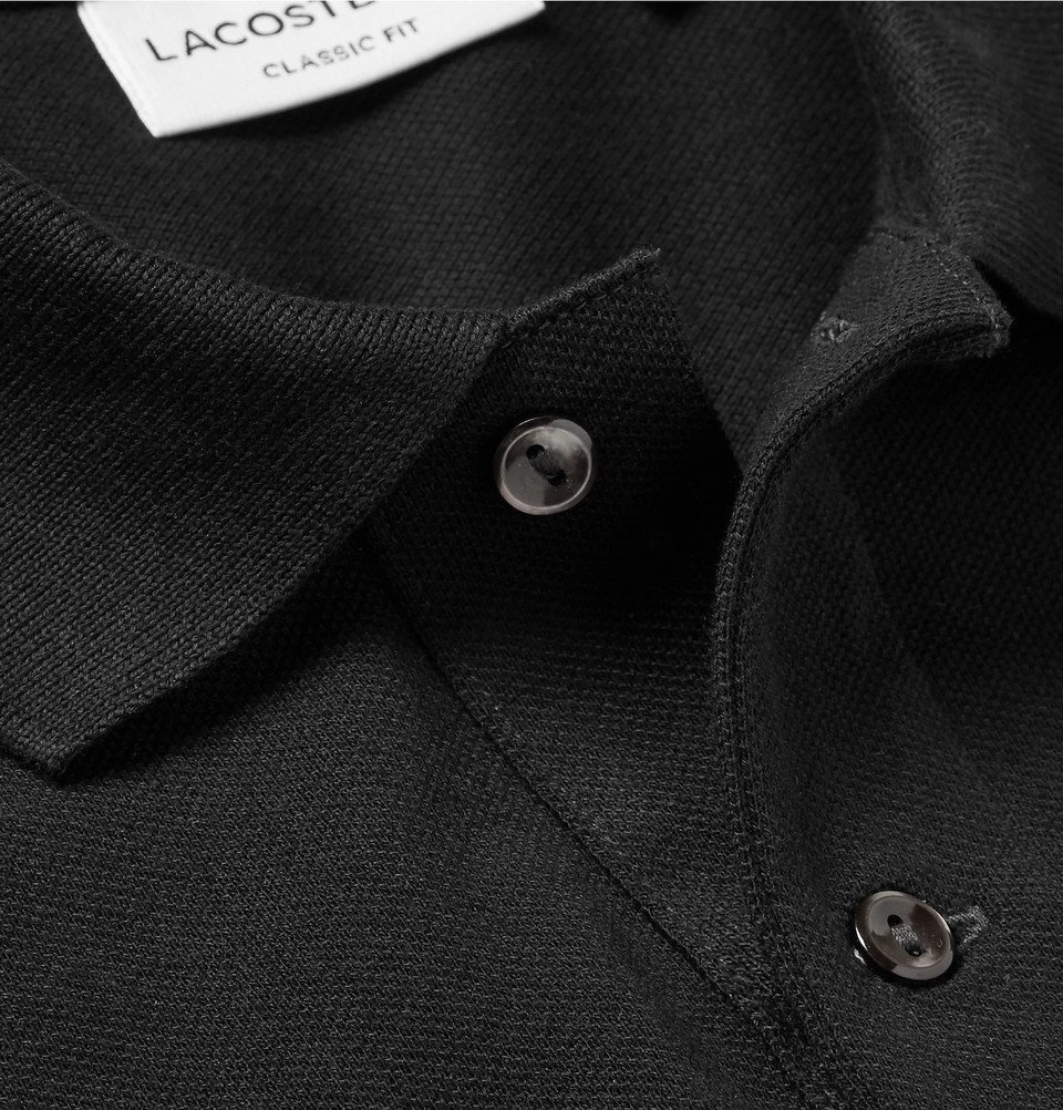 Lacoste - Cotton-Piqué Polo Shirt - Men - Black Lacoste