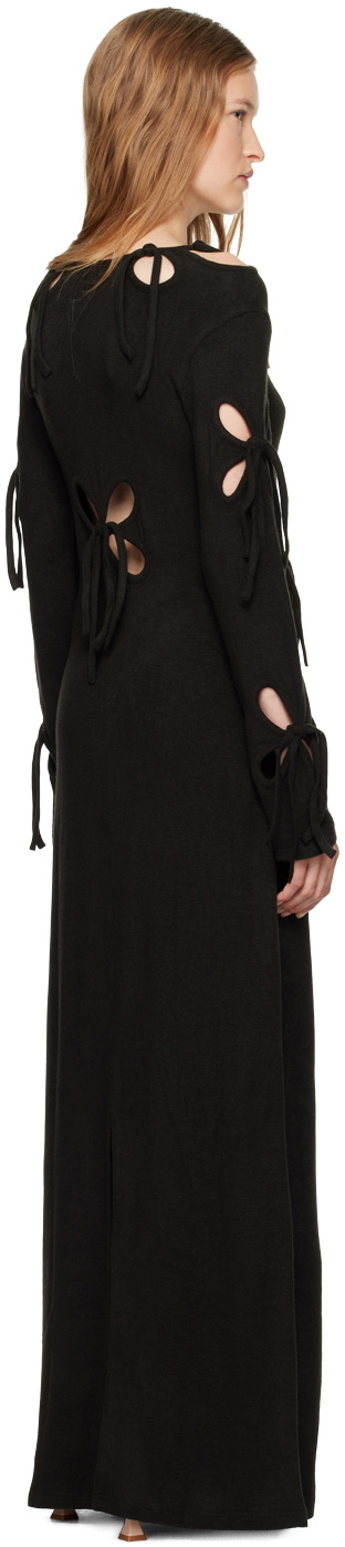 J.Kim Black Petal Maxi Dress
