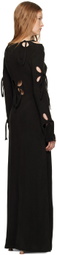 J.Kim Black Petal Maxi Dress