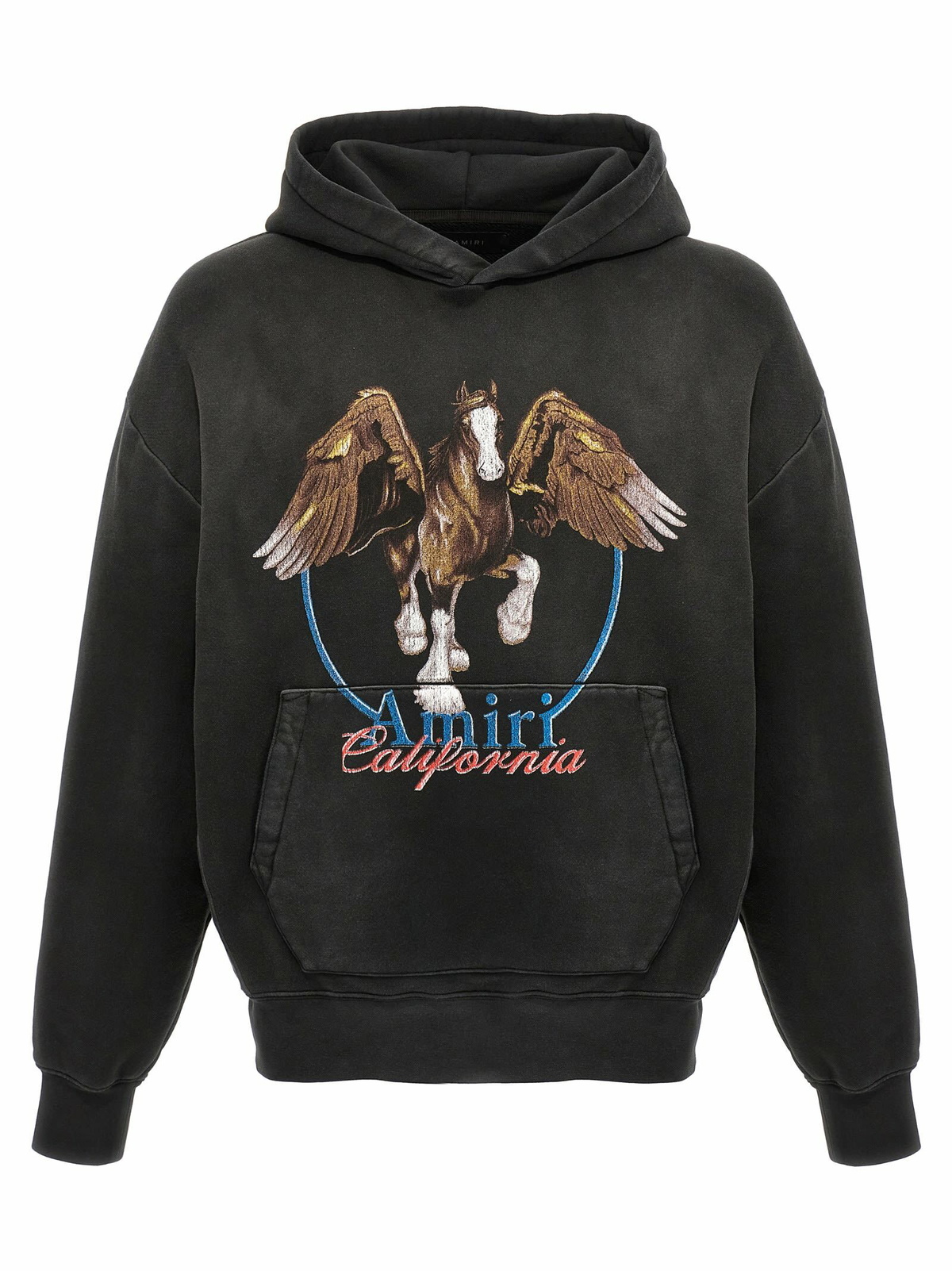AMIRI Crystal Painter Hoodie Black/Blue/Crystal White Men's - US