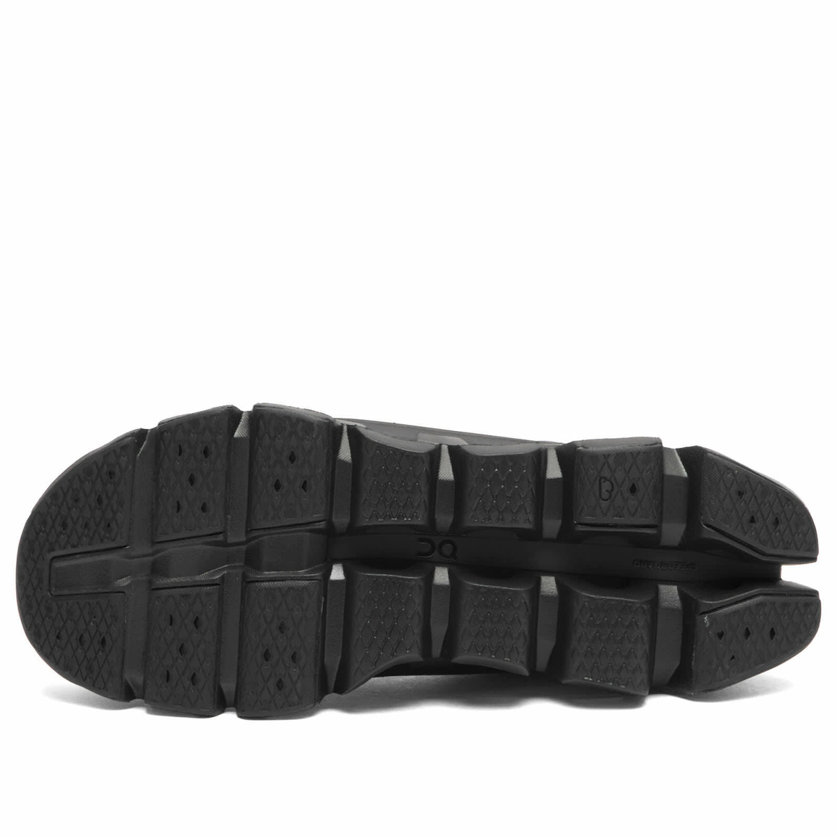 ON Men's Cloudswift Amp Sneaker in Black/Black