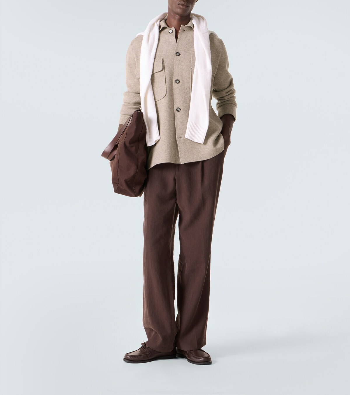 Allude Wool and cashmere overshirt