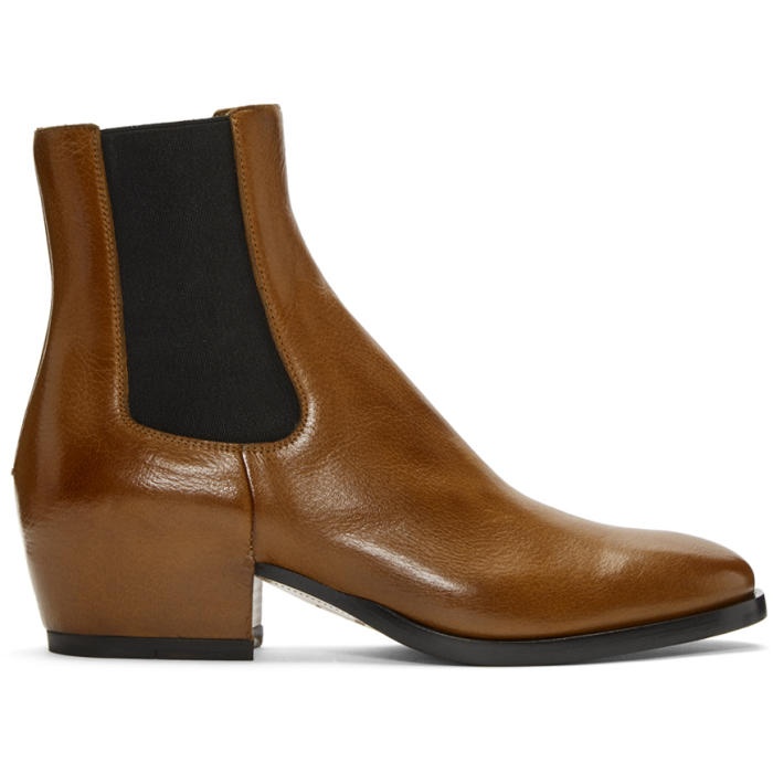 Photo: Givenchy Brown Chelsea Boots