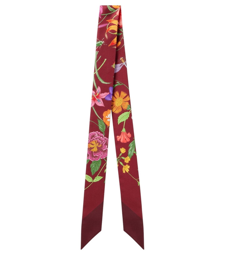 Photo: Gucci Floral silk twill scarf